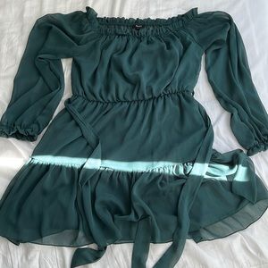 Dark Emerald Green short dress